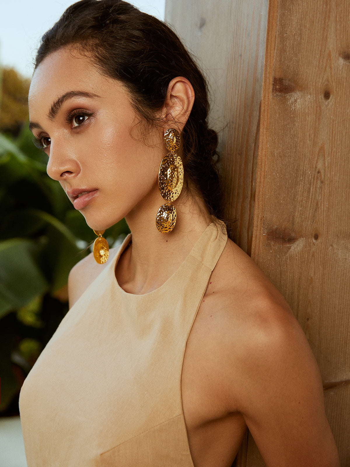 Cascade Textured Drop Earrings — Svelte Chic