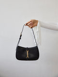 Lock Shoulder Bag in Black — Svelte Chic