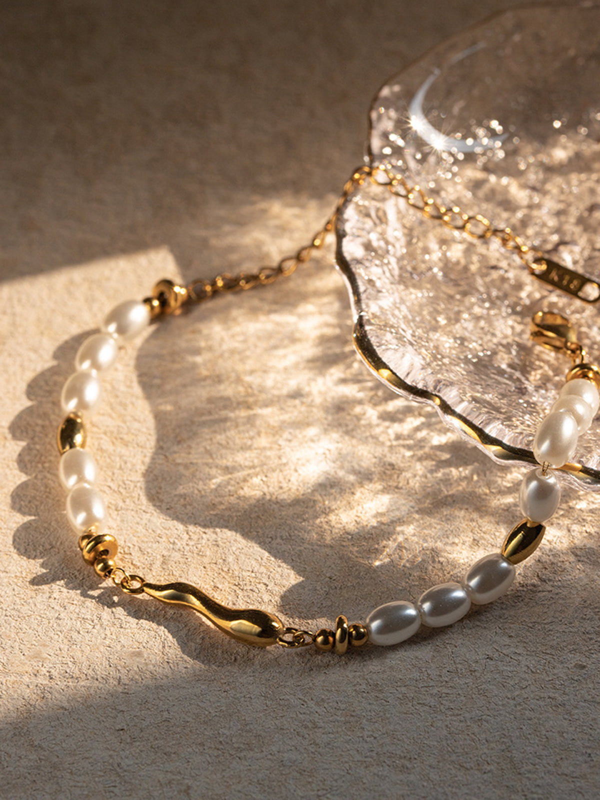 Rippled Pearl Bracelet — Svelte Chic