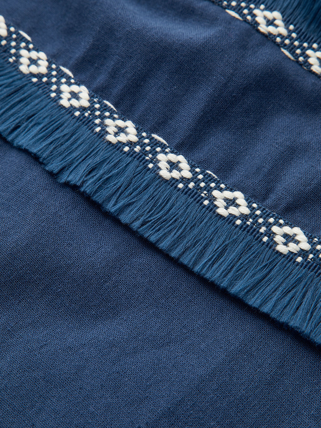 Tassel V-Neck Maxi Dress — Navy — Svelte Chic