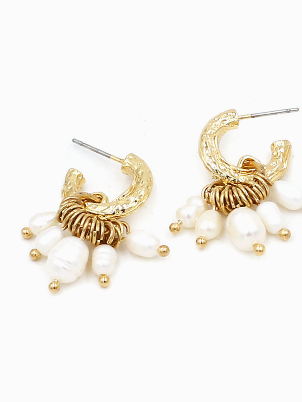 Metal Pearl Tassel Earrings — Svelte Chic