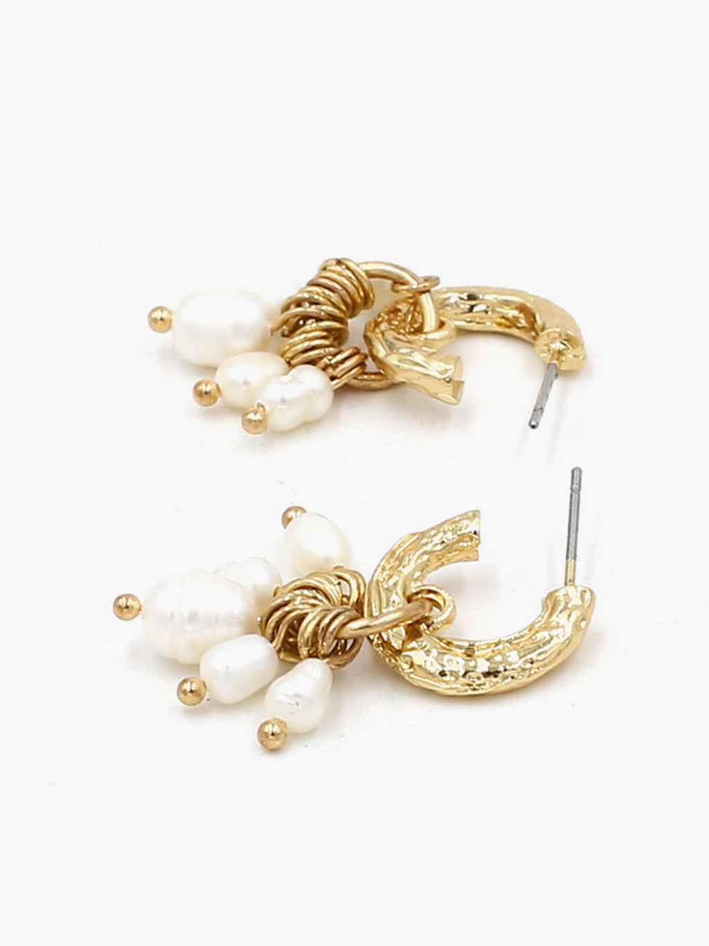 Metal Pearl Tassel Earrings — Svelte Chic