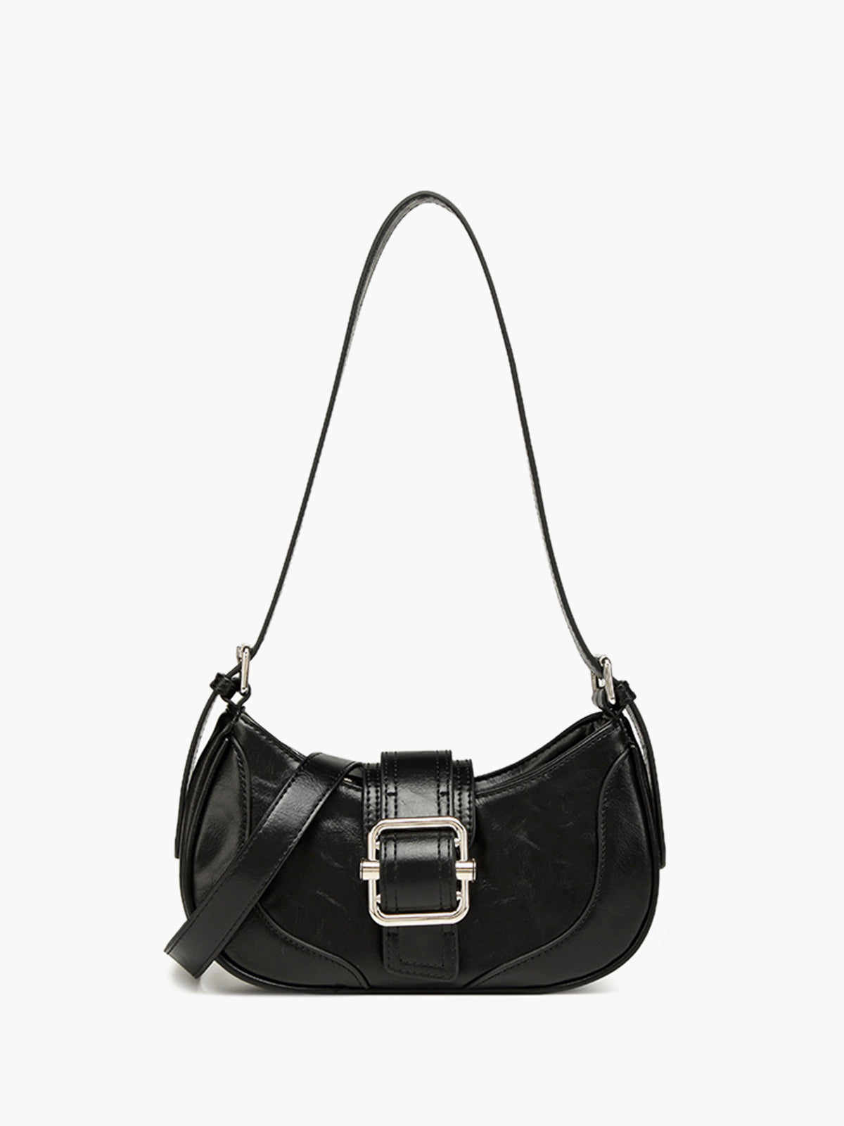 Retro Underarm Bag in Black — Svelte Chic
