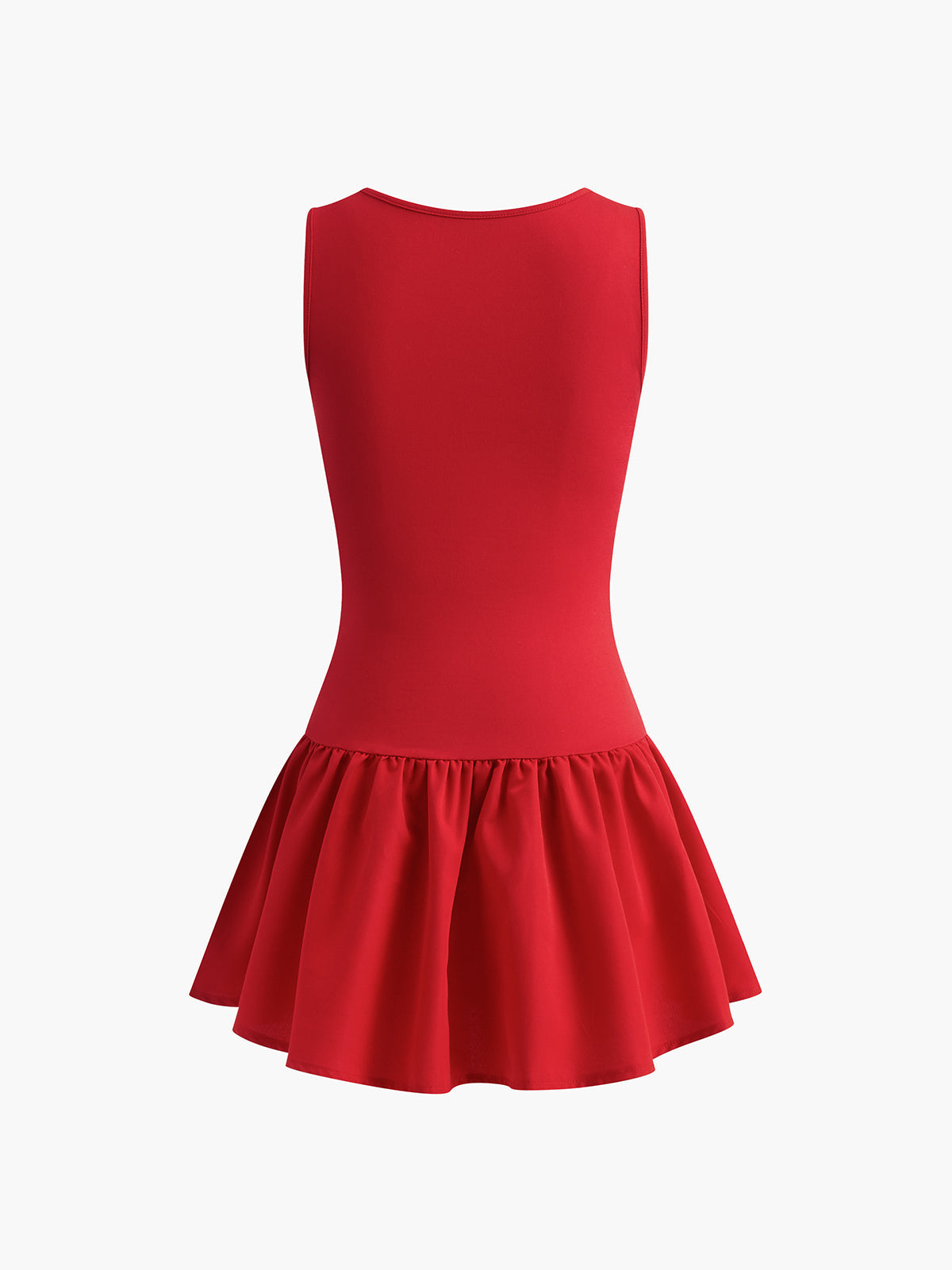 Pleated Panel Sleeveless Mini Dress — Svelte Chic
