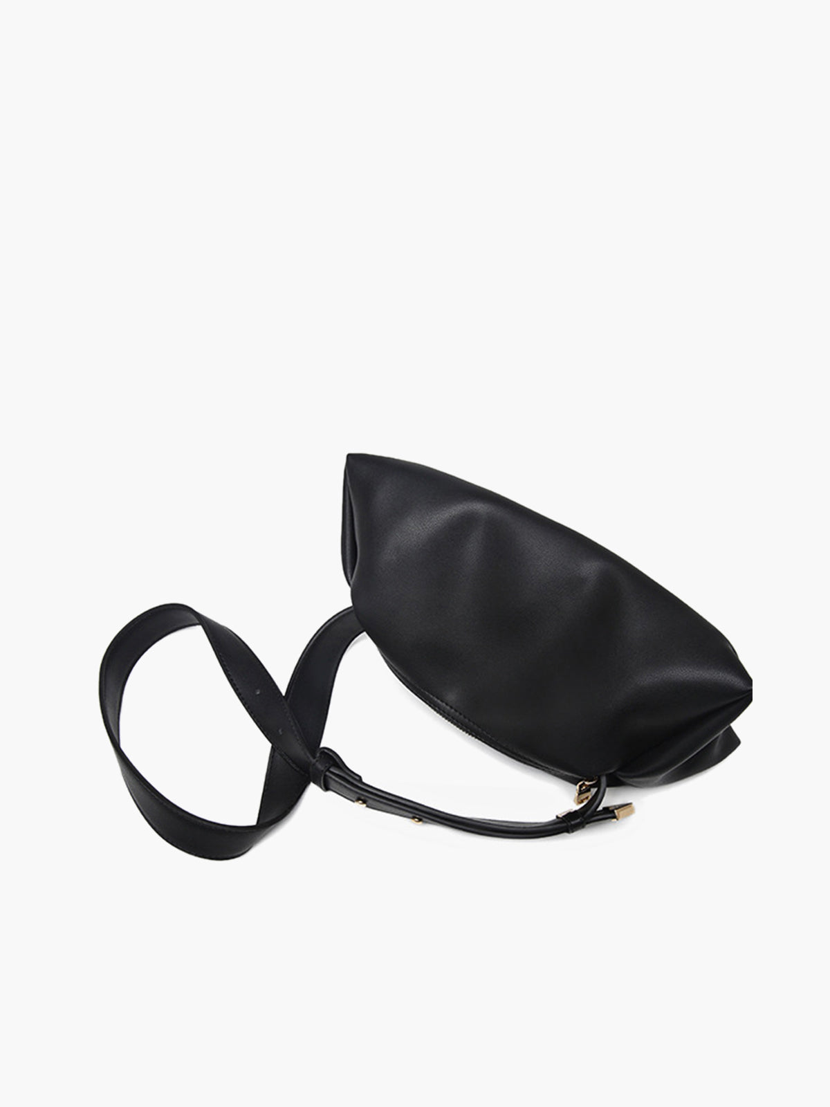 Minimalist Shoulder Bag — Black — Svelte Chic