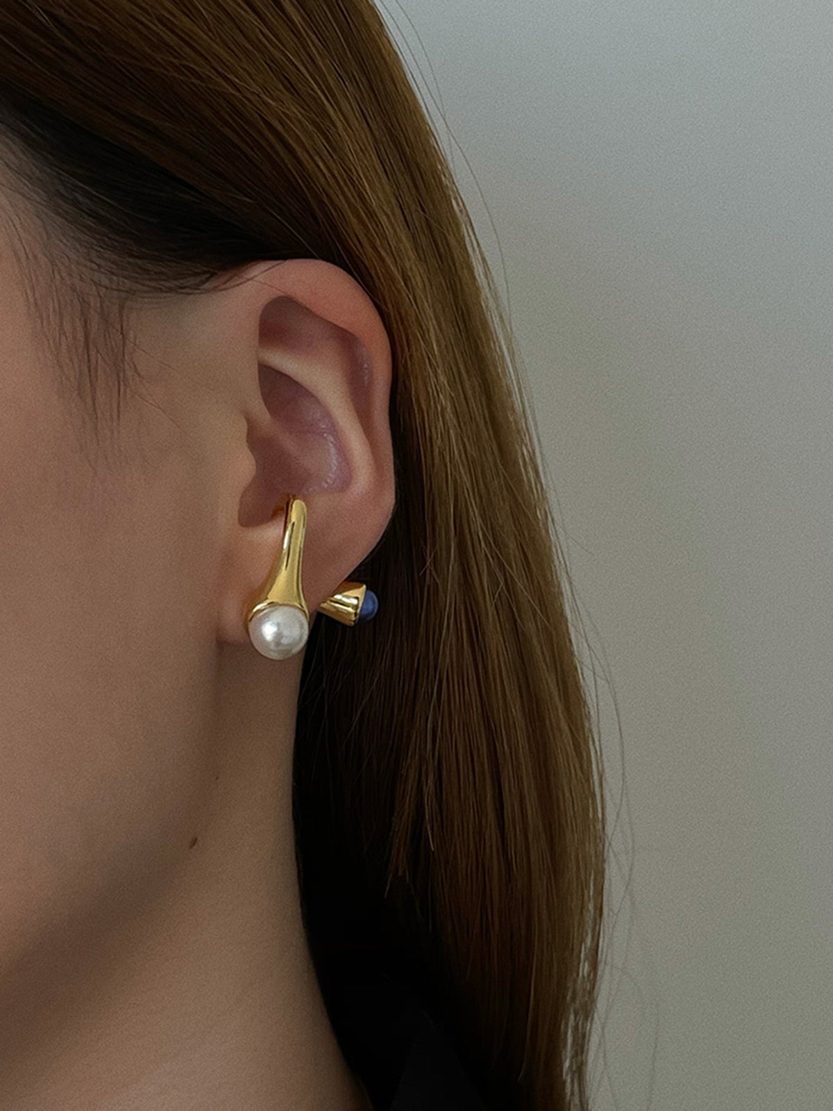 Stacked Pearl Earrings — Gold — Svelte Chic