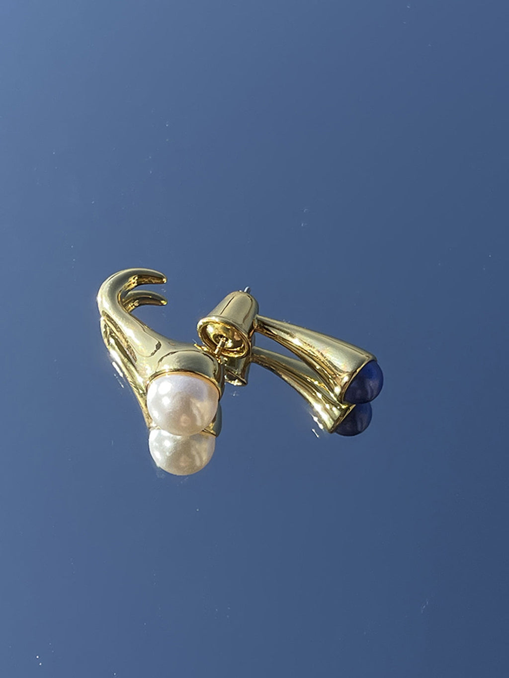 Stacked Pearl Earrings — Gold — Svelte Chic