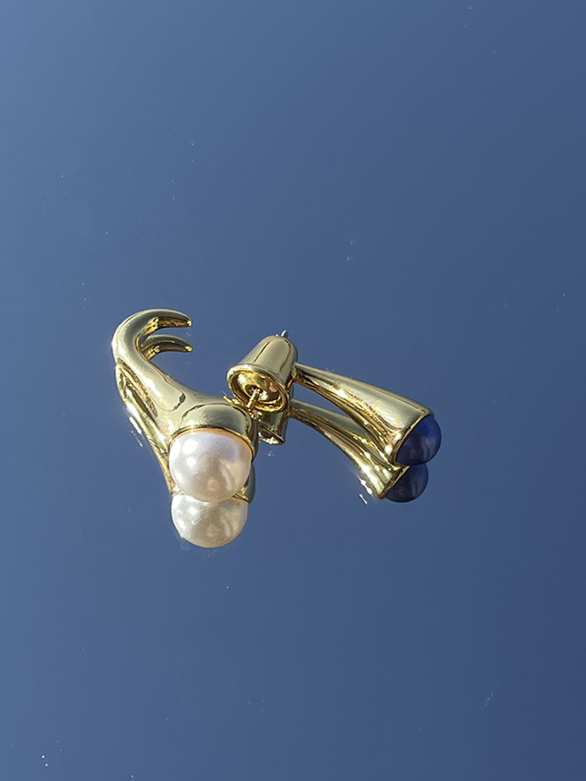 Stacked Pearl Earrings — Gold — Svelte Chic