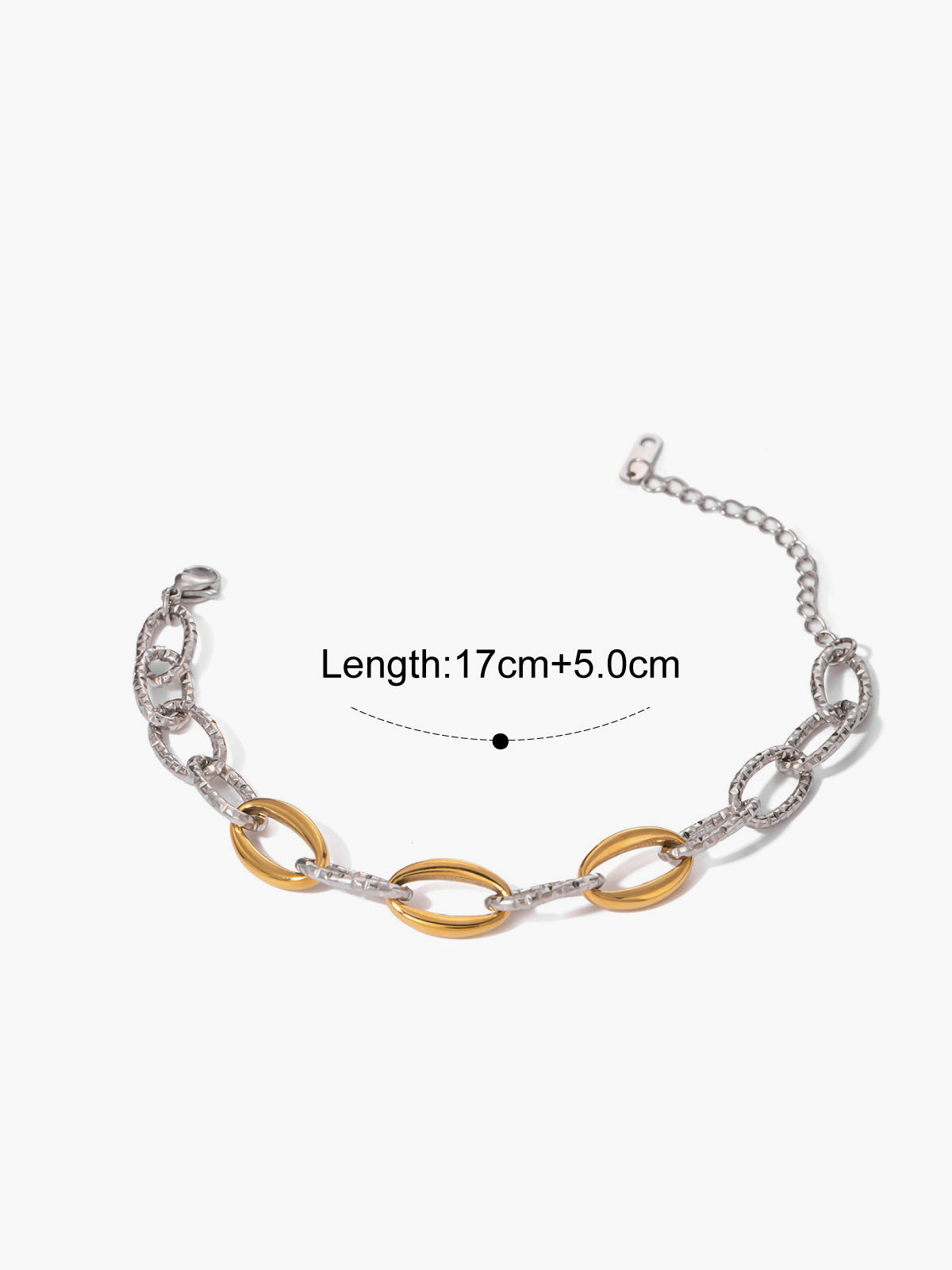 Two-Tone Link Bracelet — Svelte Chic