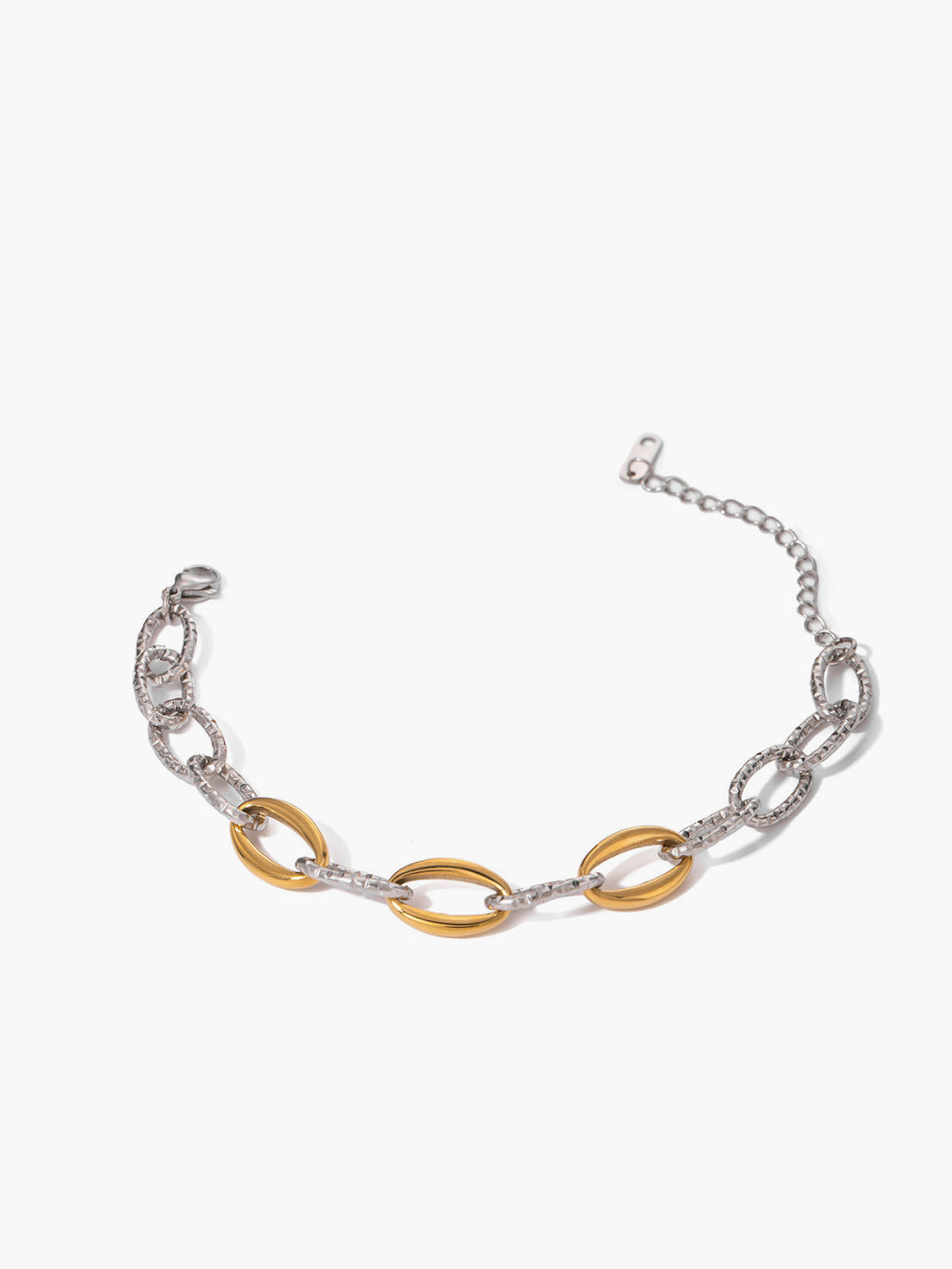 Two-Tone Link Bracelet — Svelte Chic