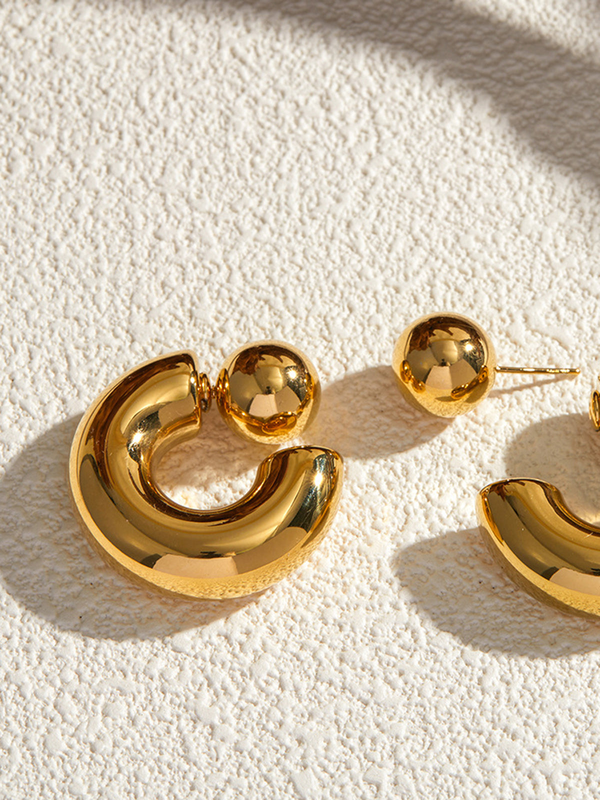 C-Shape Titanium Steel Earrings — Svelte Chic