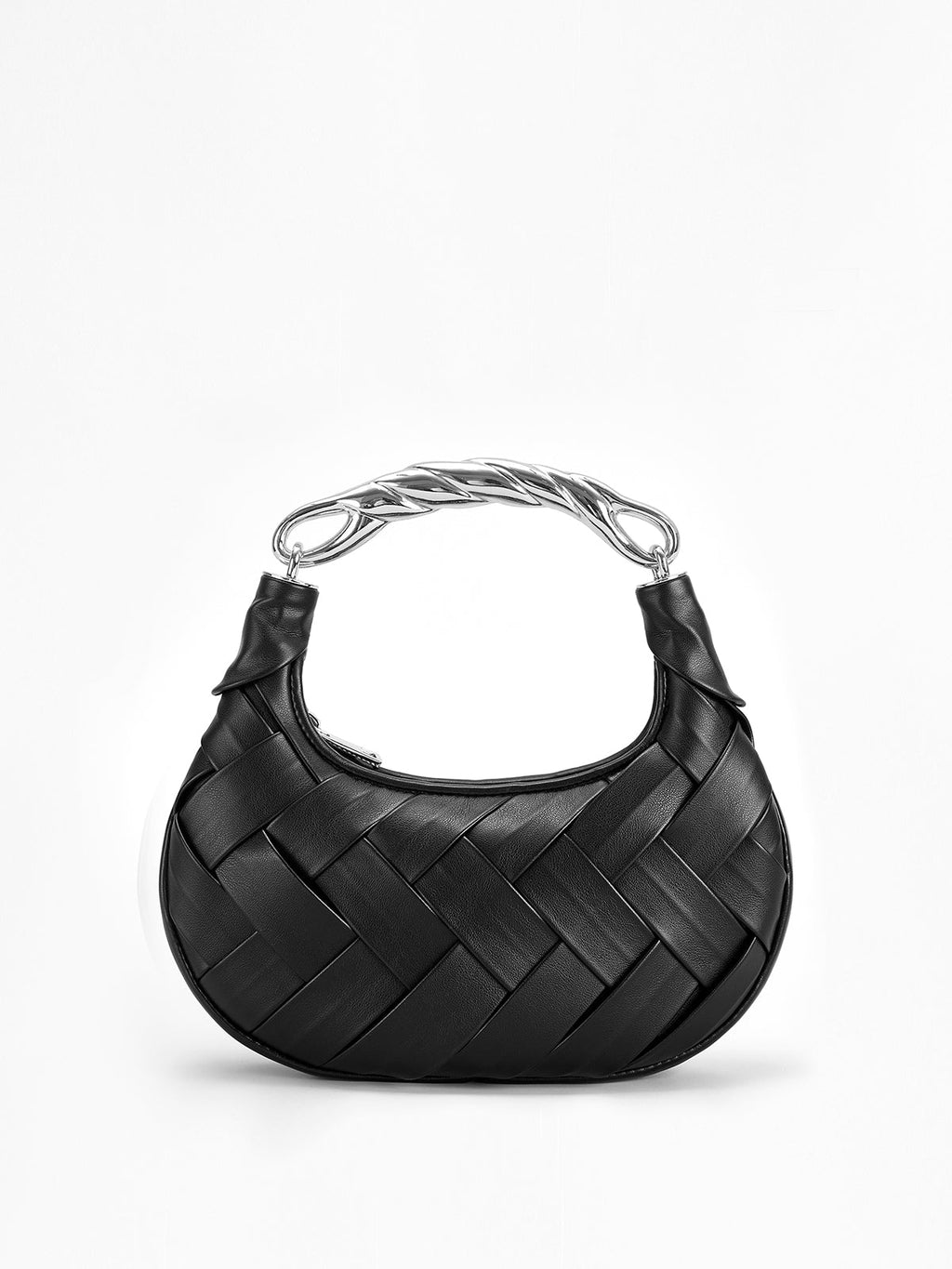 Woven Braided Bag in Black — Svelte Chic