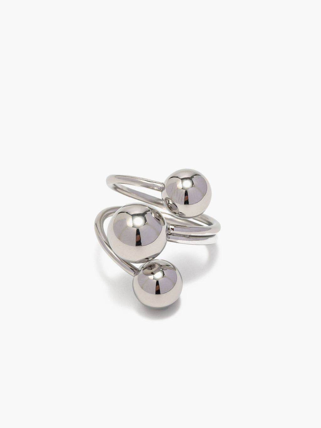 Silver Ball Open Ring in Silver — Svelte Chic