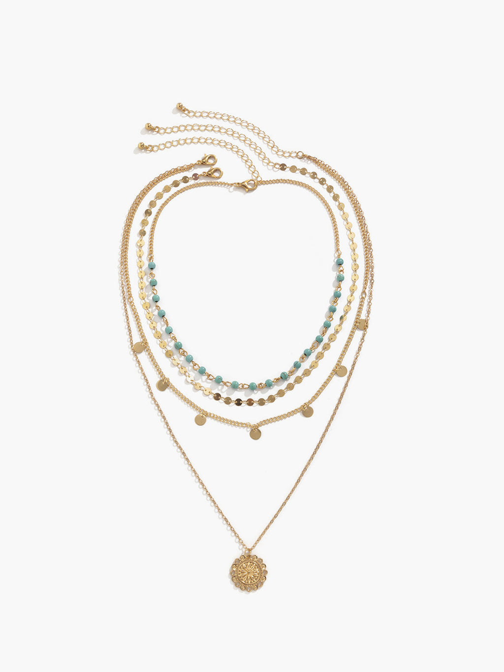 Turquoise Layered Necklace — Svelte Chic