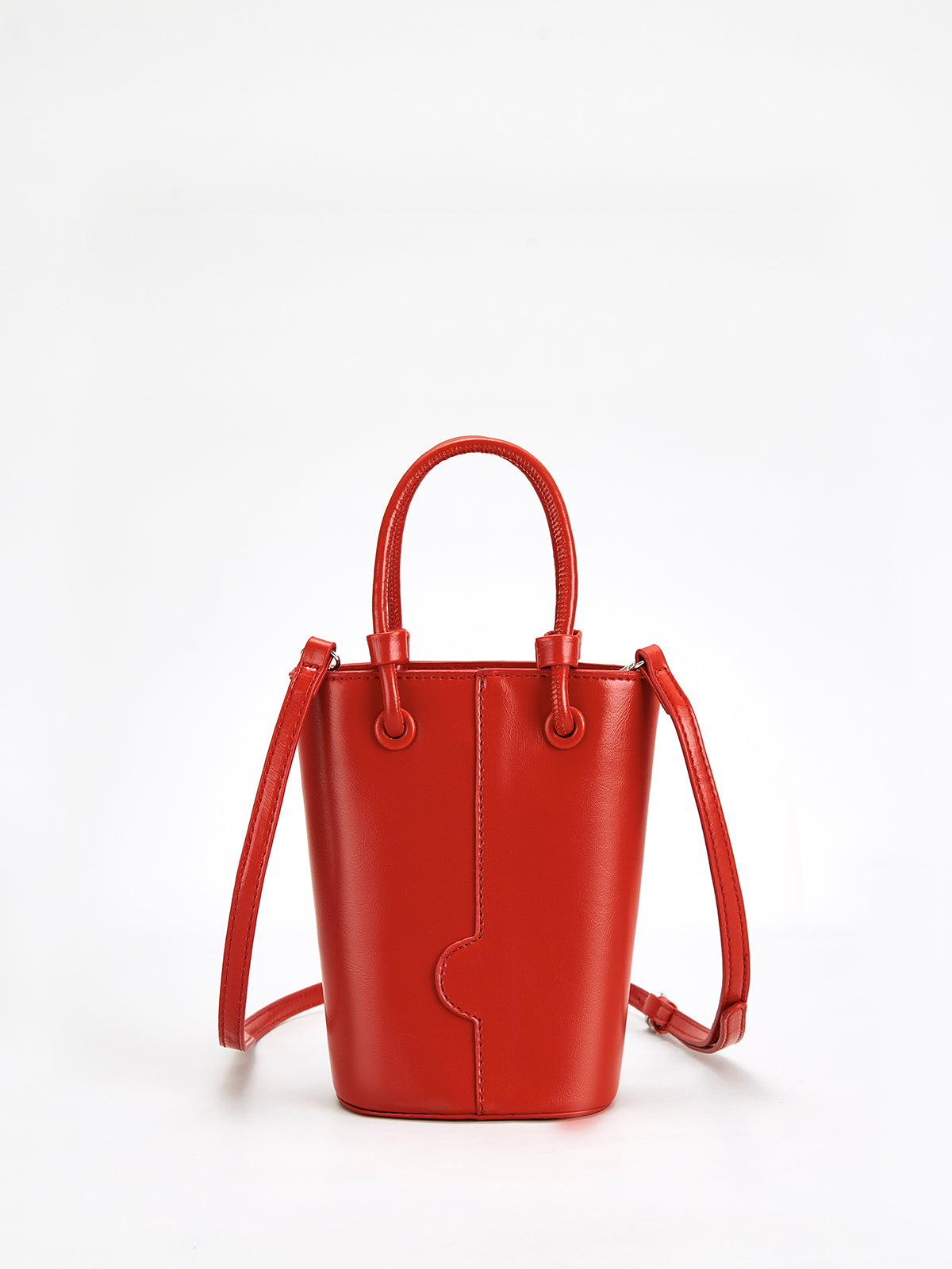 Small Bucket Bag in Red — Svelte Chic