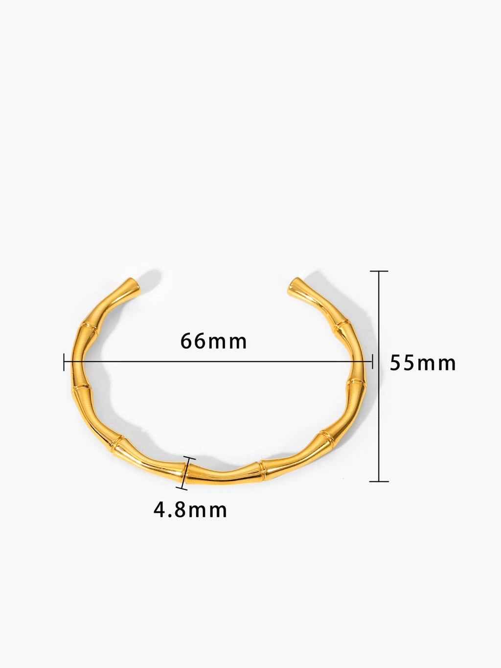 Open Bamboo Bangle — Svelte Chic