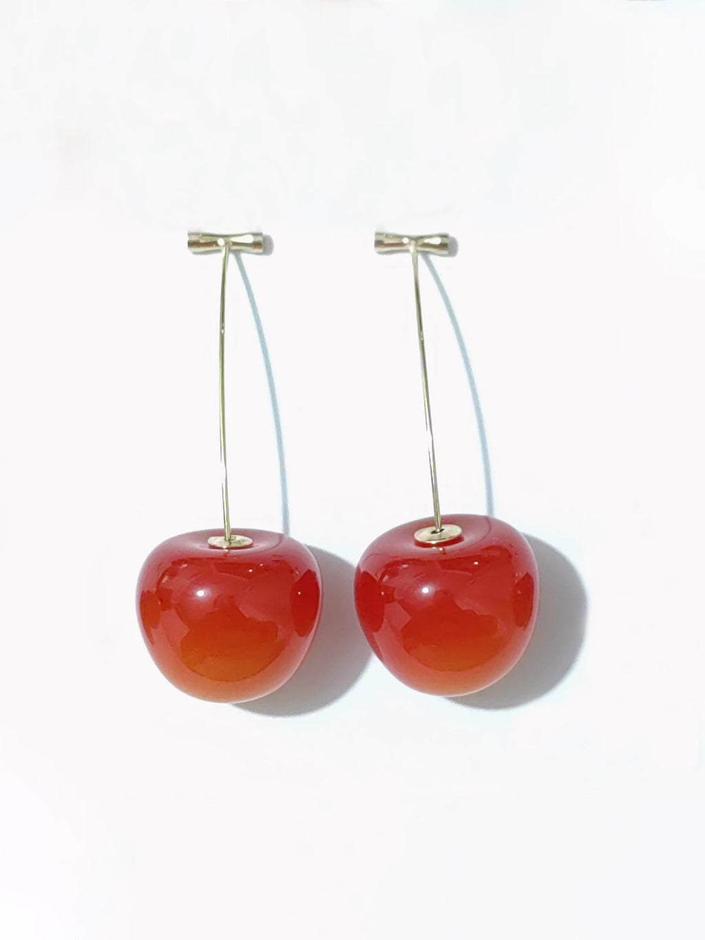 Cherry Earrings in Orange Red — Svelte Chic