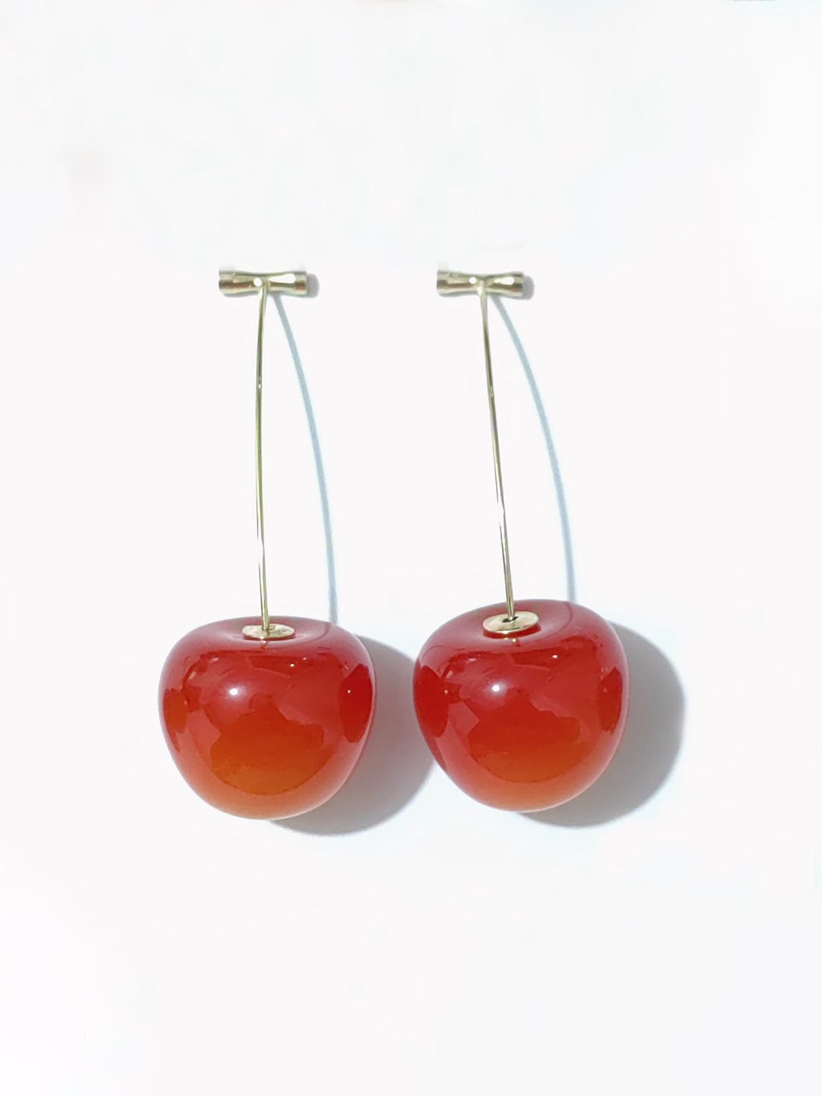 Cherry Earrings in Orange Red — Svelte Chic