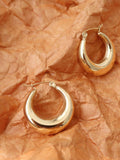 Gold Hoop Earrings, 3.9 cm in Gold — Svelte Chic