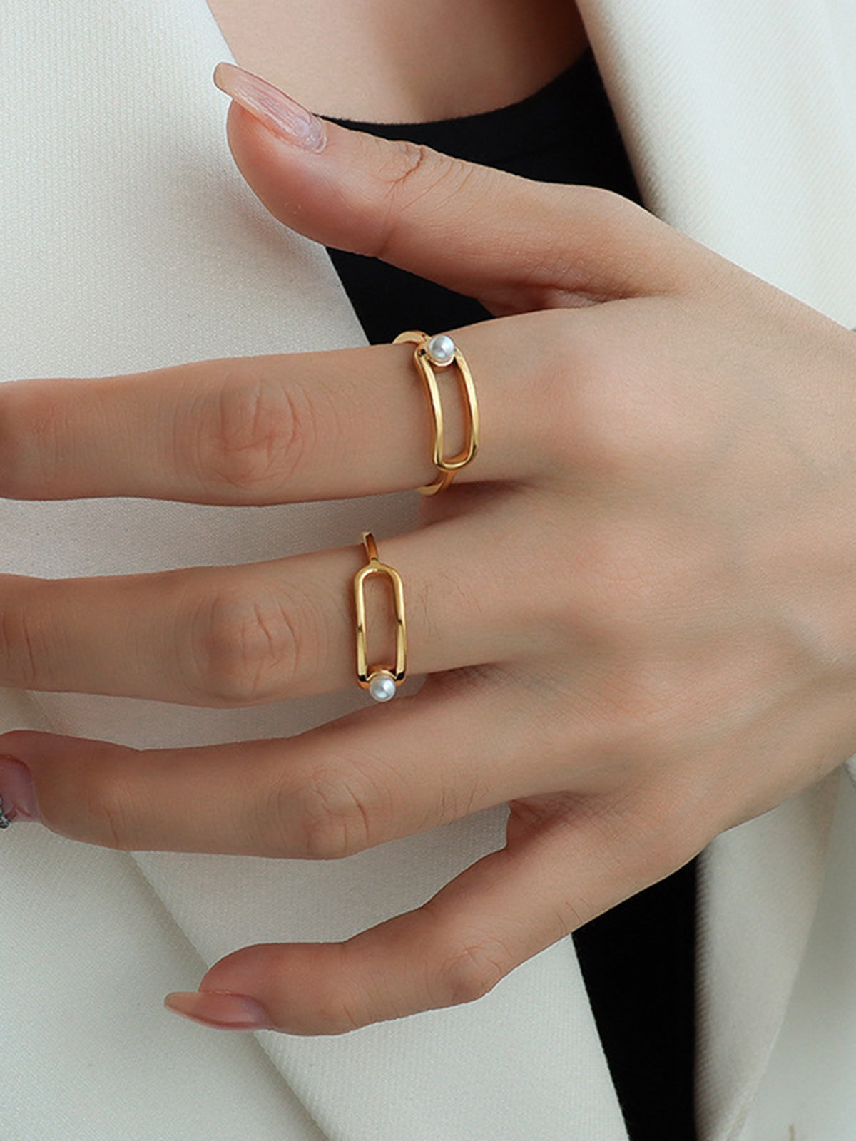 Pearl Ring, Adjustable — Svelte Chic