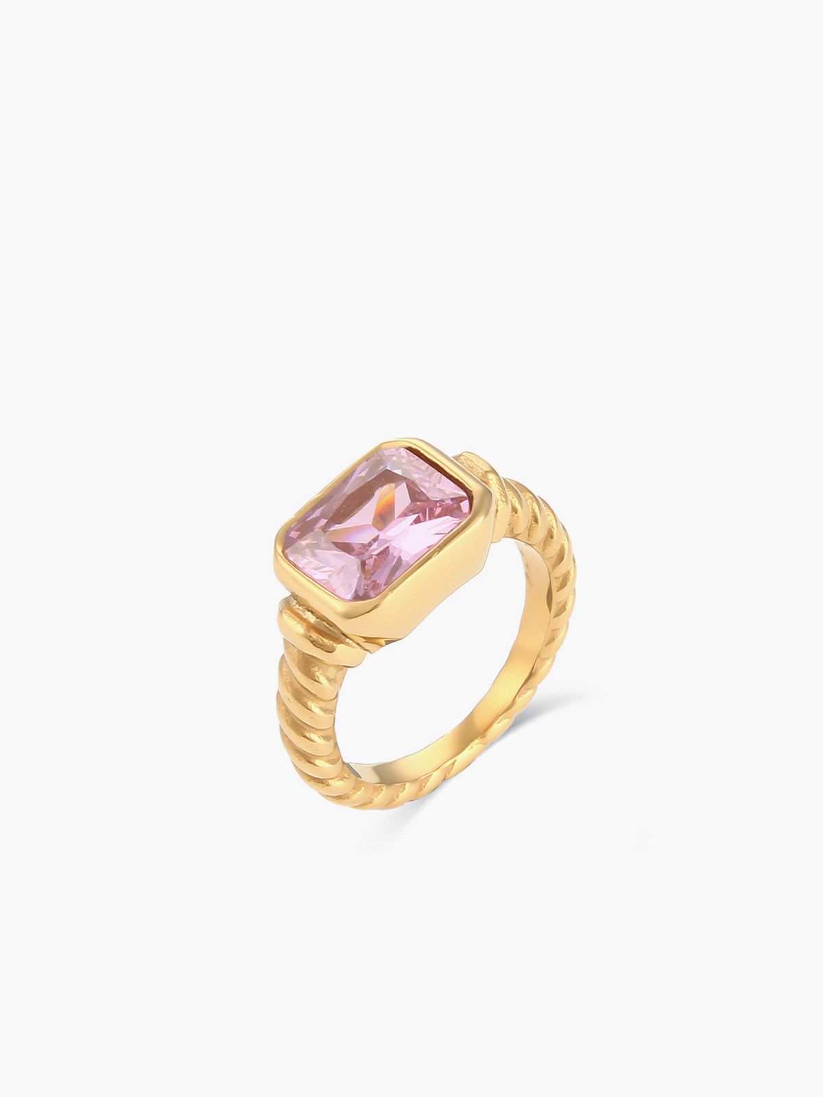 Spiral Gemstone Ring — Svelte Chic