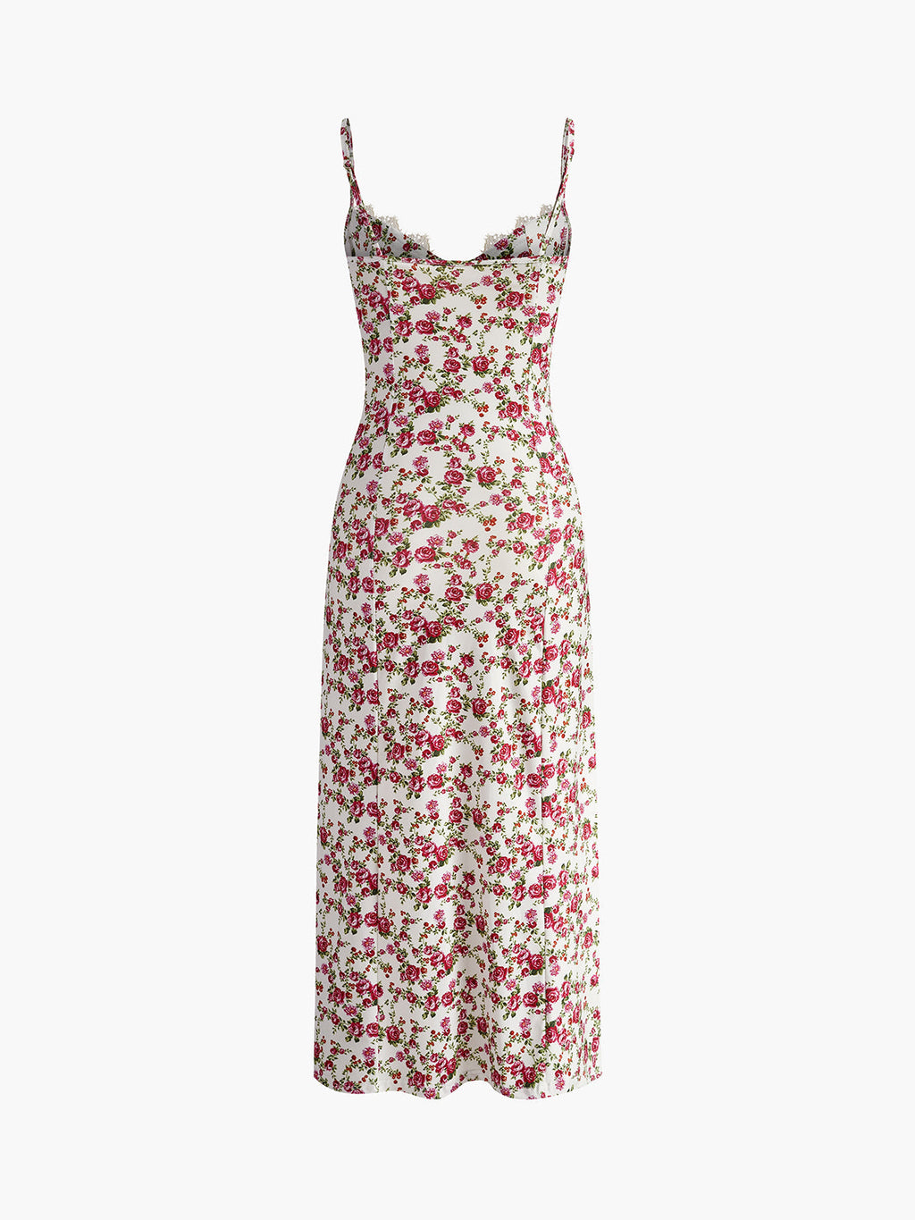 Floral Sweetheart Split Cami Midi Dress — Svelte Chic