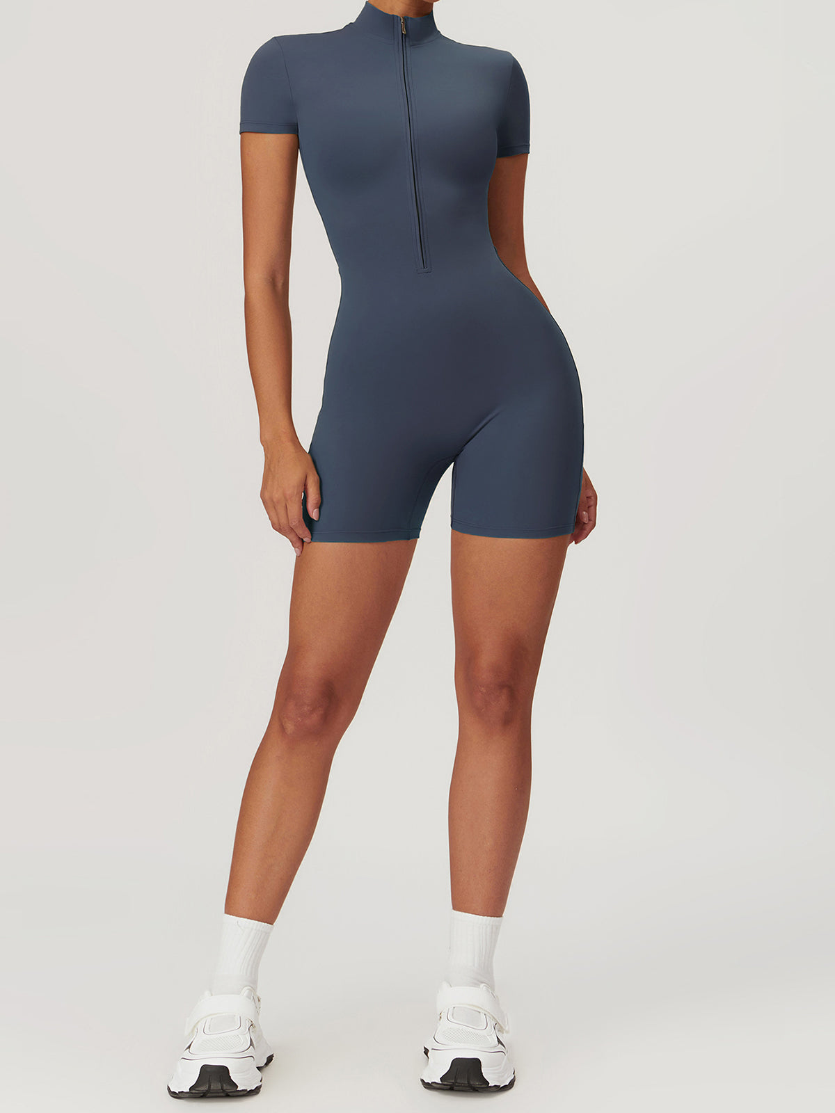 Zip Seamless Sports Romper — Svelte Chic