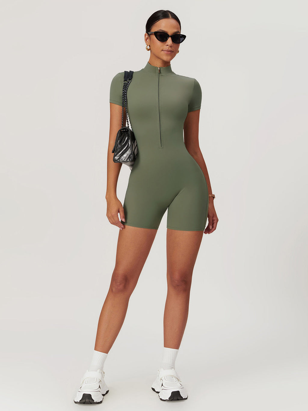Zip Seamless Sports Romper — Svelte Chic