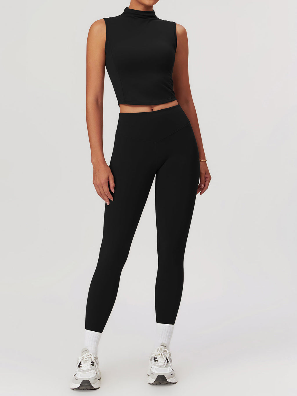 High Waist Sculpting Leggings in Black — Svelte Chic