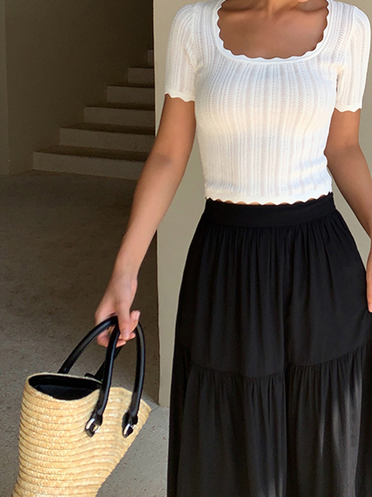 Woven Straw Handbag — Svelte Chic