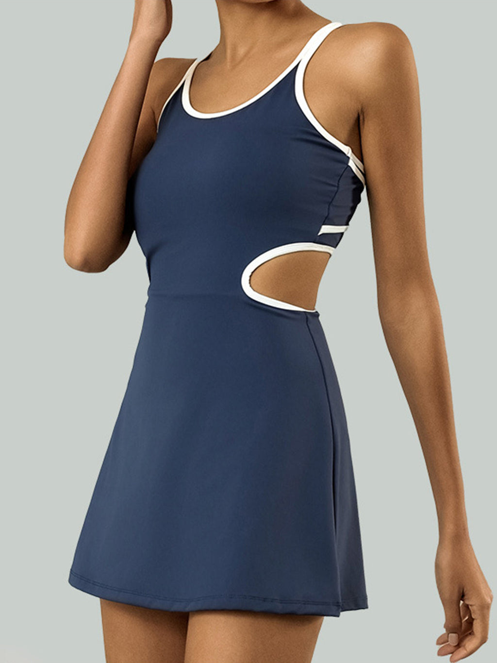 Cross Back Active Mini Dress — Svelte Chic