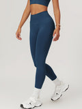 Seamless Quick-Dry Leggings in Navy — Svelte Chic