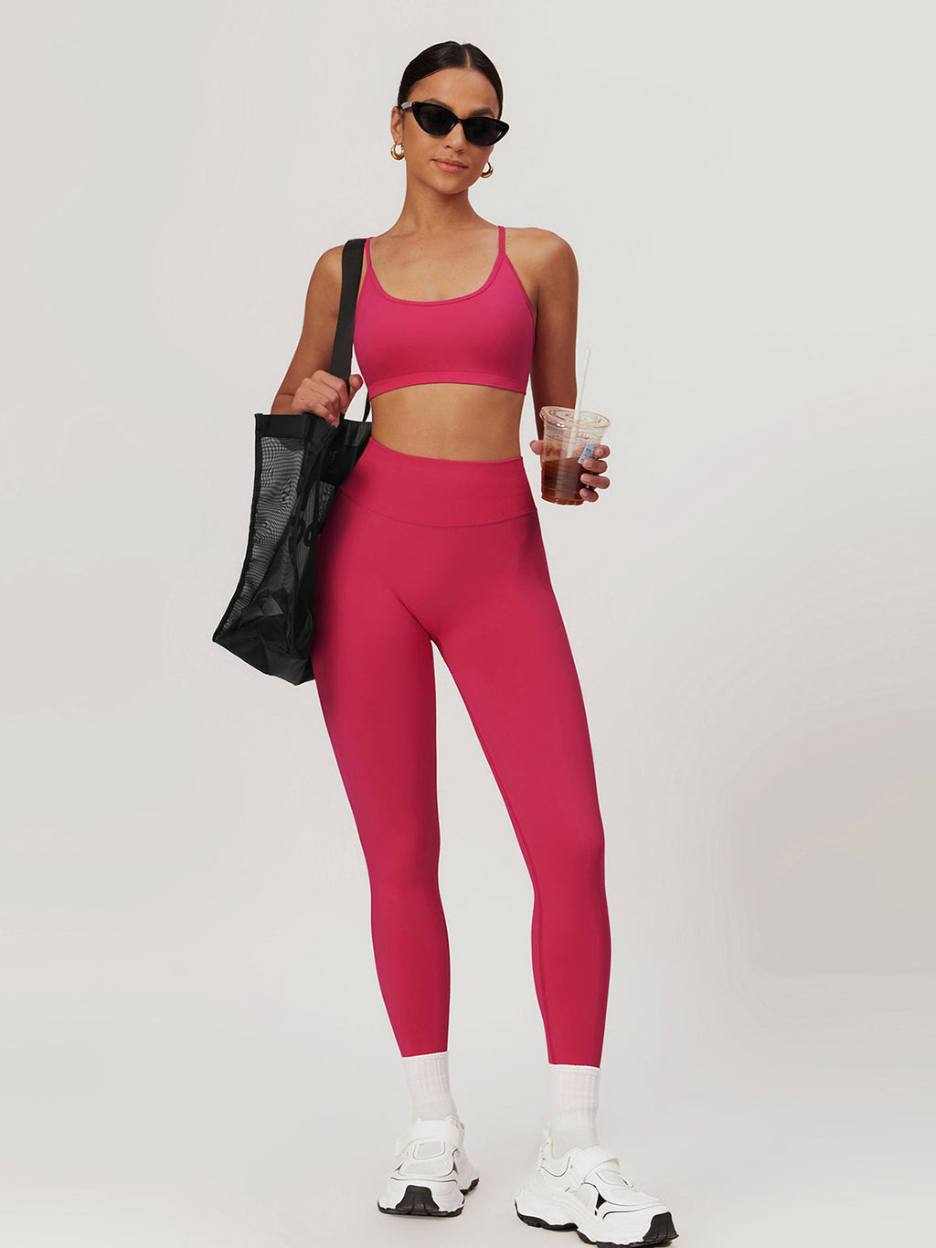 Seamless Quick-Dry Leggings in Pink — Svelte Chic