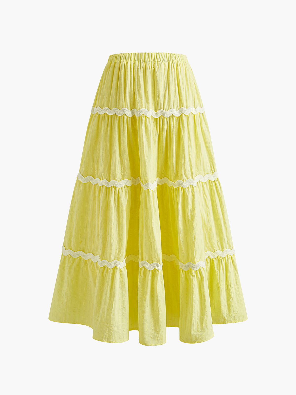 Contrast Binding Pleated Skirt Set — Svelte Chic