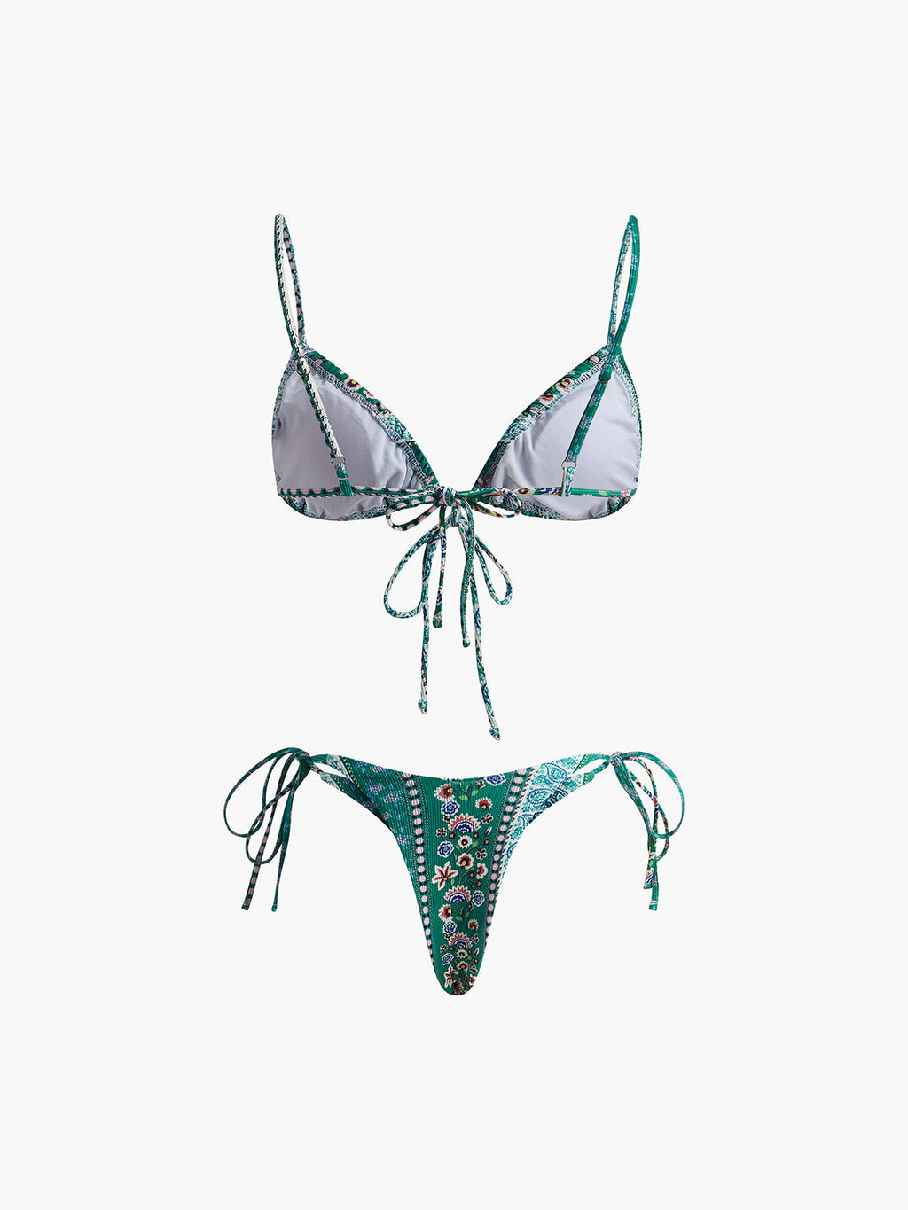 Floral Tie-Front Bikini Set — Svelte Chic