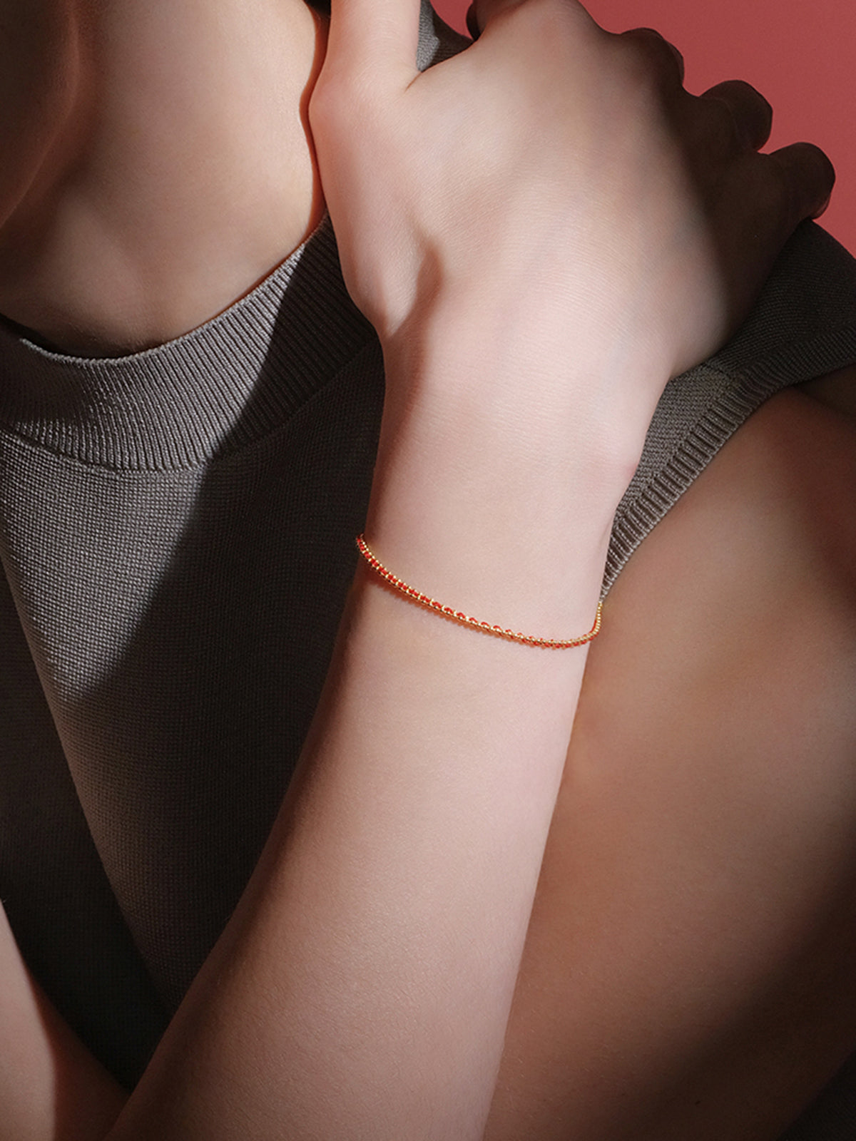 Red String Charm Bracelet — Svelte Chic