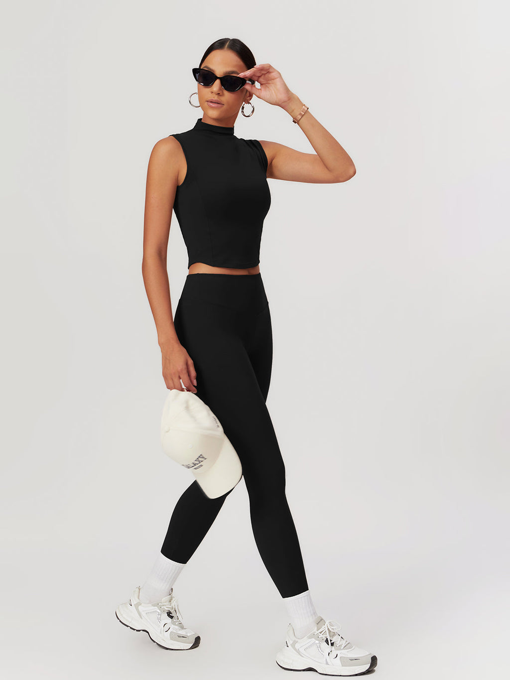 High Neck Cropped Sports Top — Svelte Chic