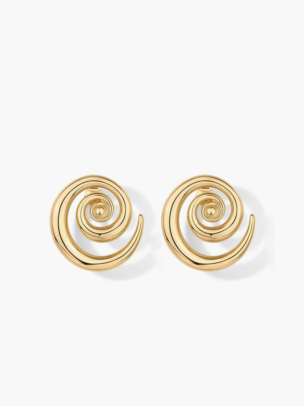 Swirl Earrings in Gold — Svelte Chic