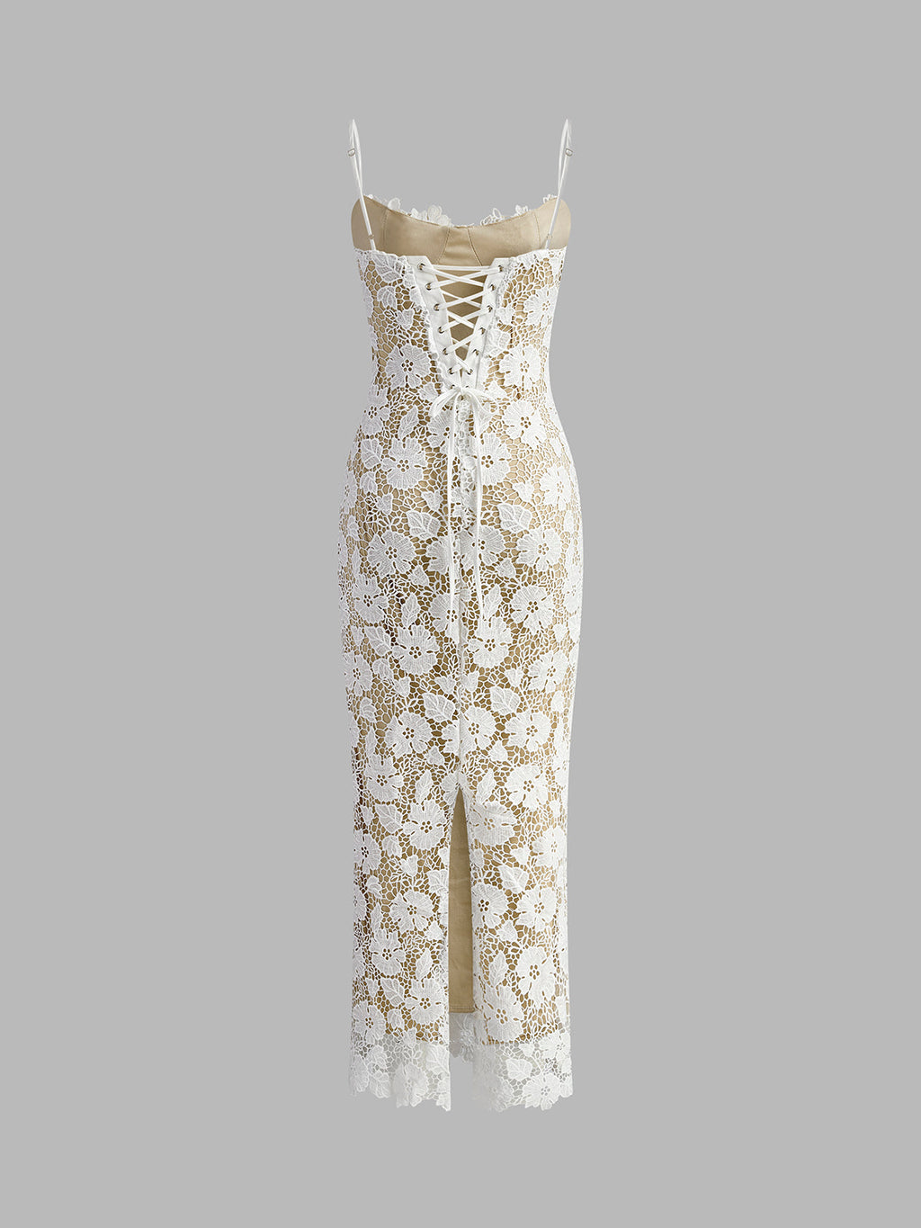Double Layer Lace Maxi Dress — Svelte Chic