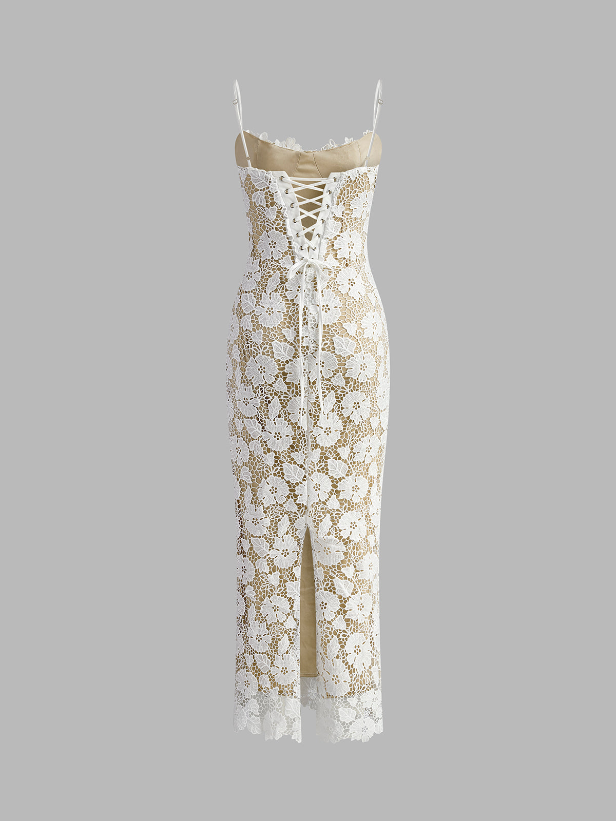 Double Layer Lace Maxi Dress — Svelte Chic