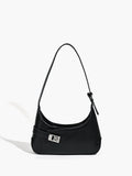 Minimalist Shoulder Bag, Compact in Black — Svelte Chic