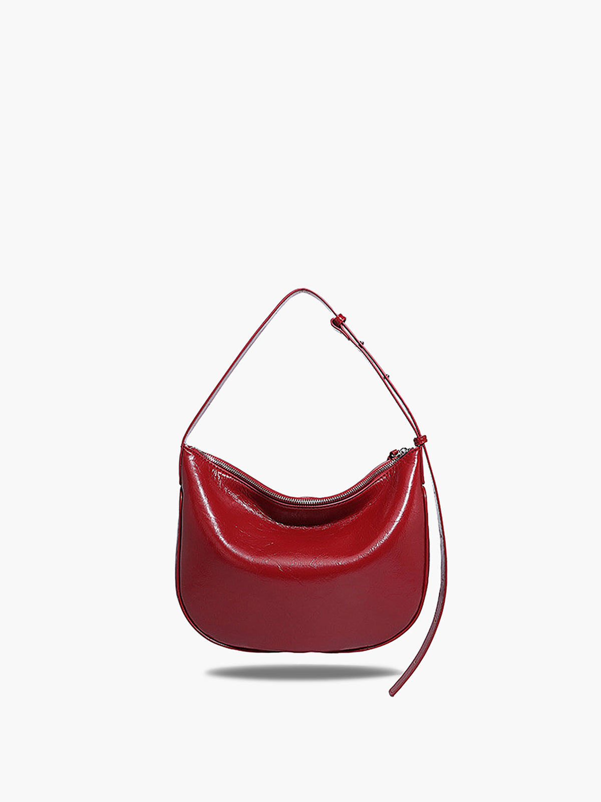 Textured Zip Shoulder Bag — Svelte Chic