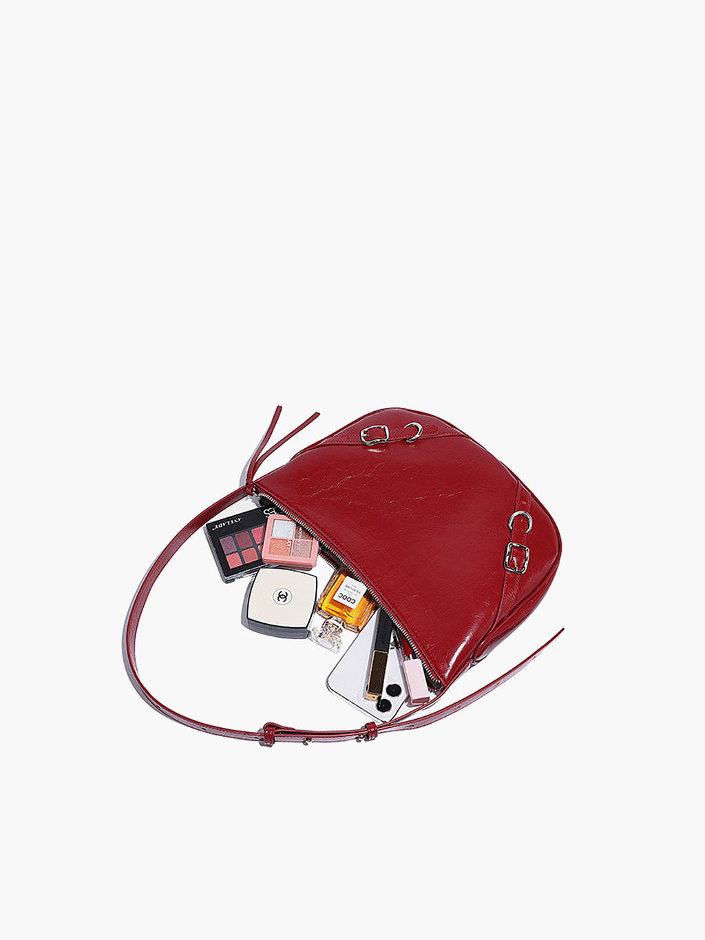 Textured Zip Shoulder Bag — Svelte Chic