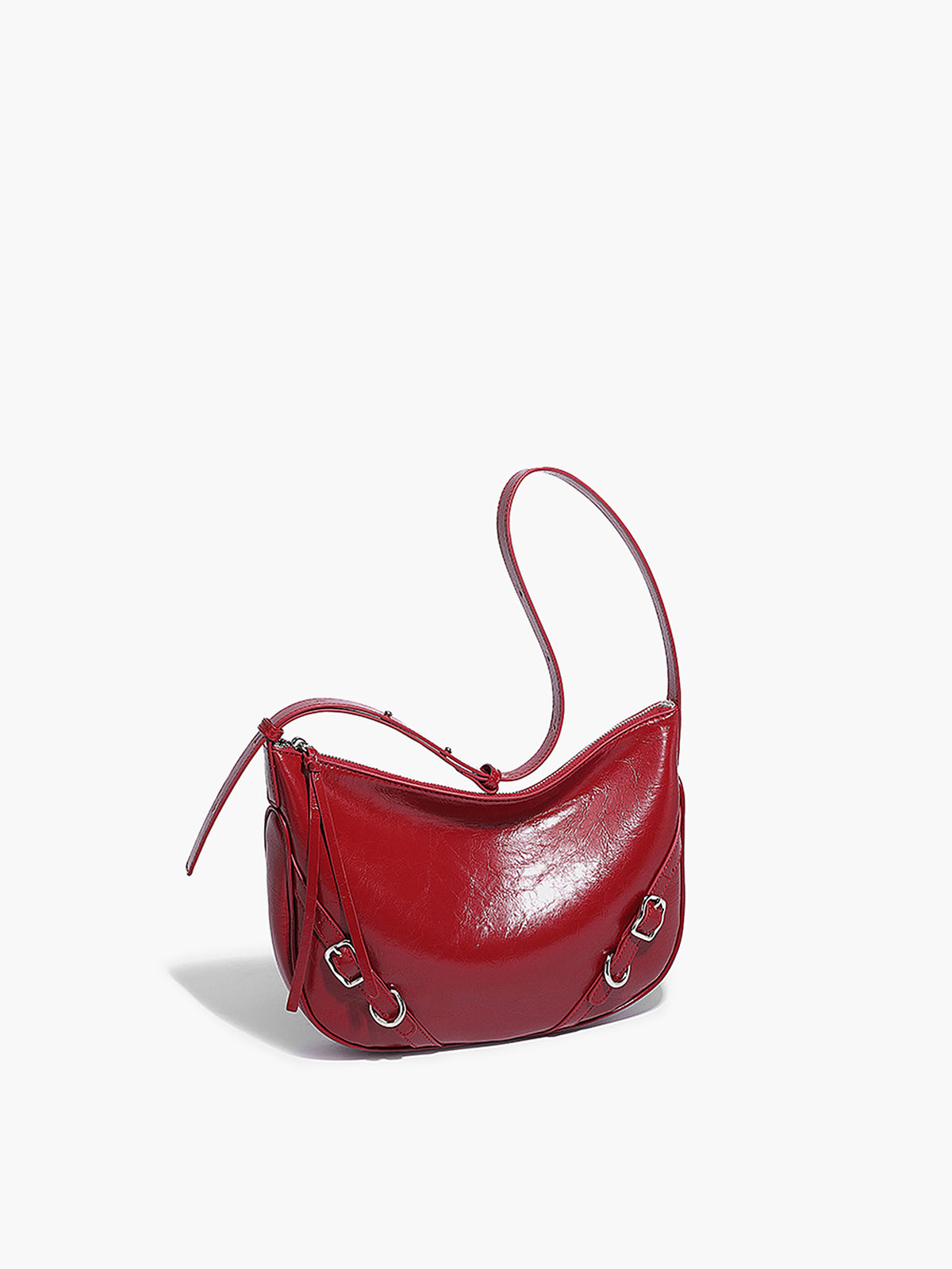 Textured Zip Shoulder Bag — Svelte Chic