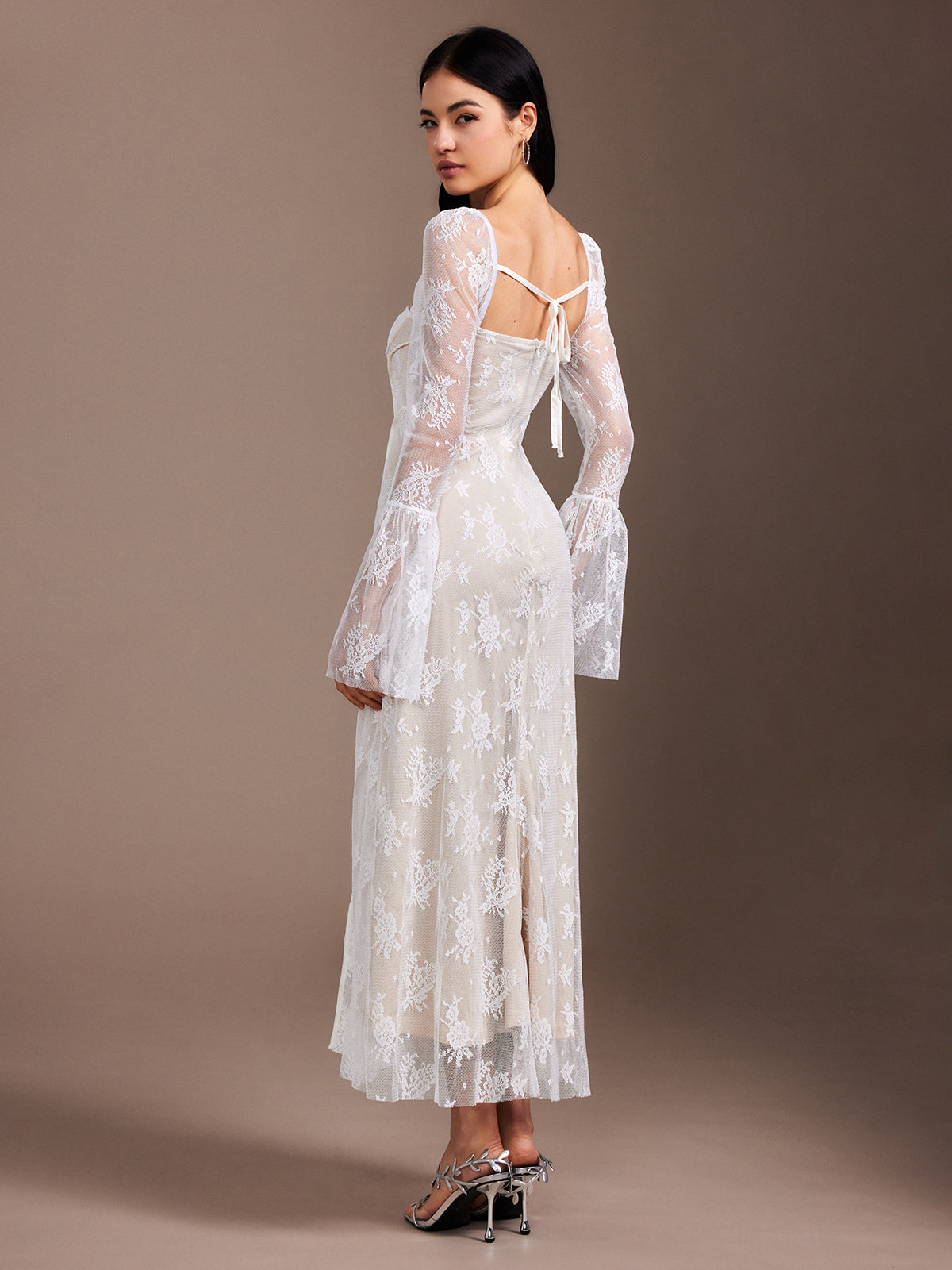Lace Ruffle Maxi Dress — Svelte Chic