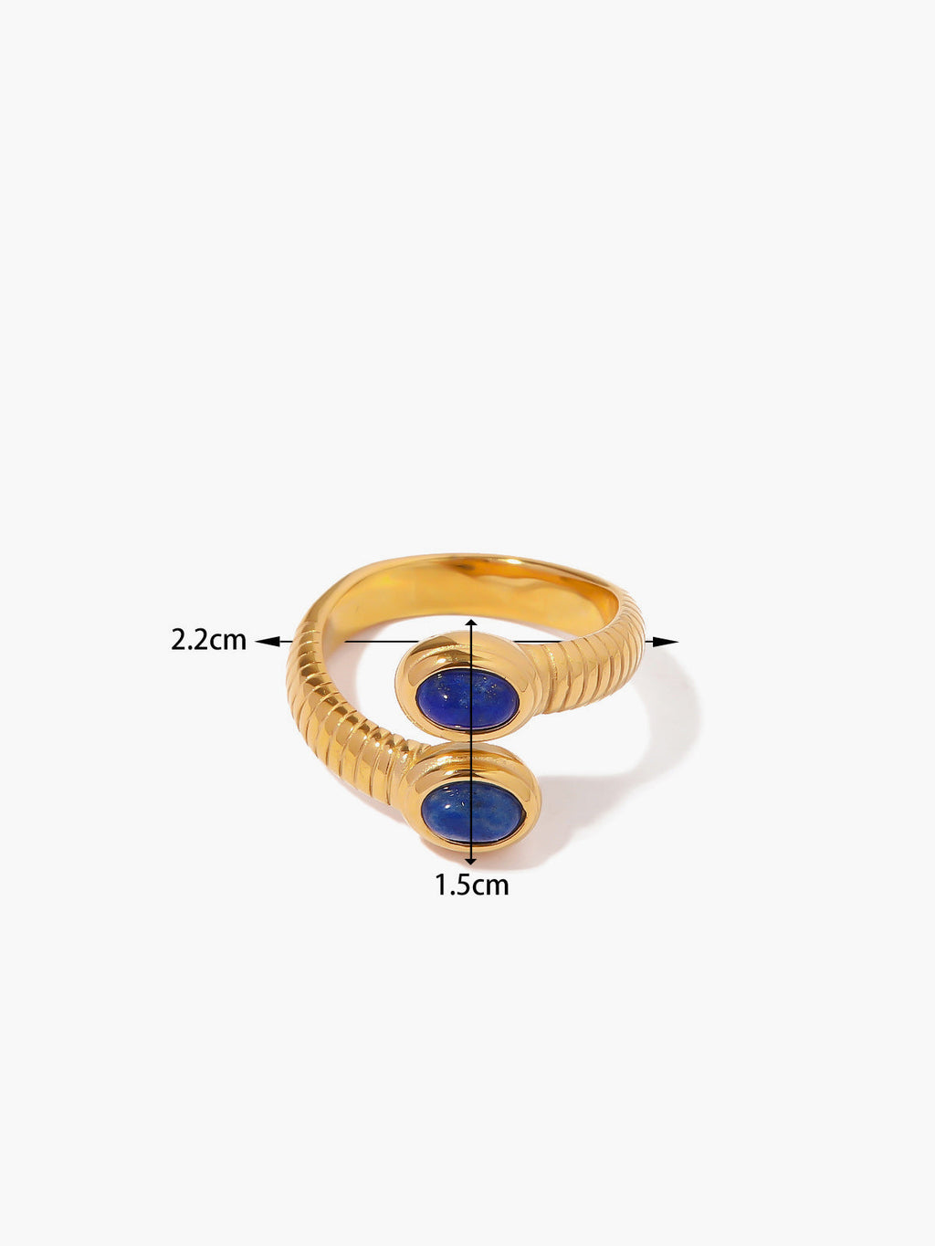Snake Ring with Sapphire and Turquoise — Svelte Chic