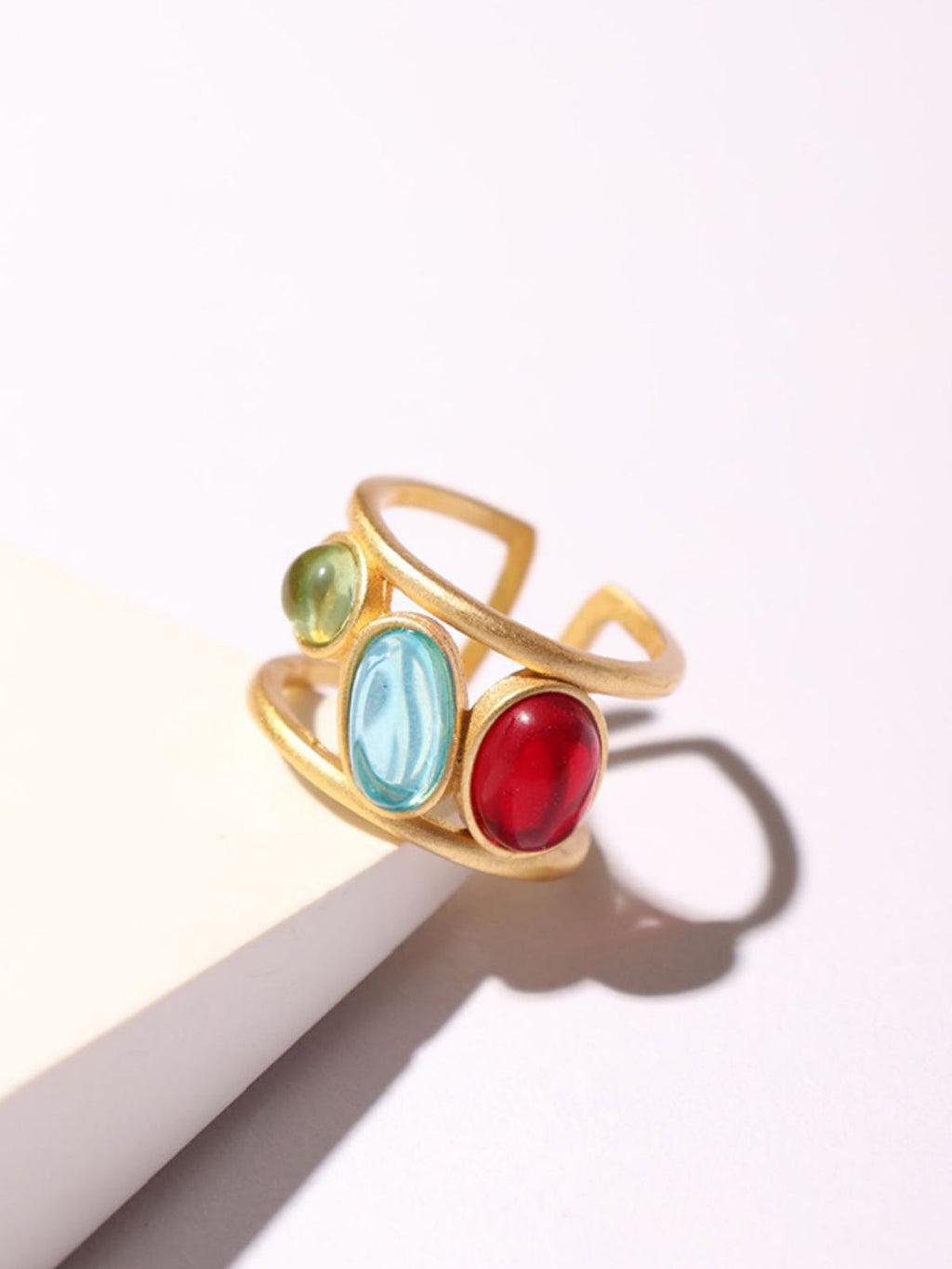 Coloured Stone Stacking Ring — Svelte Chic