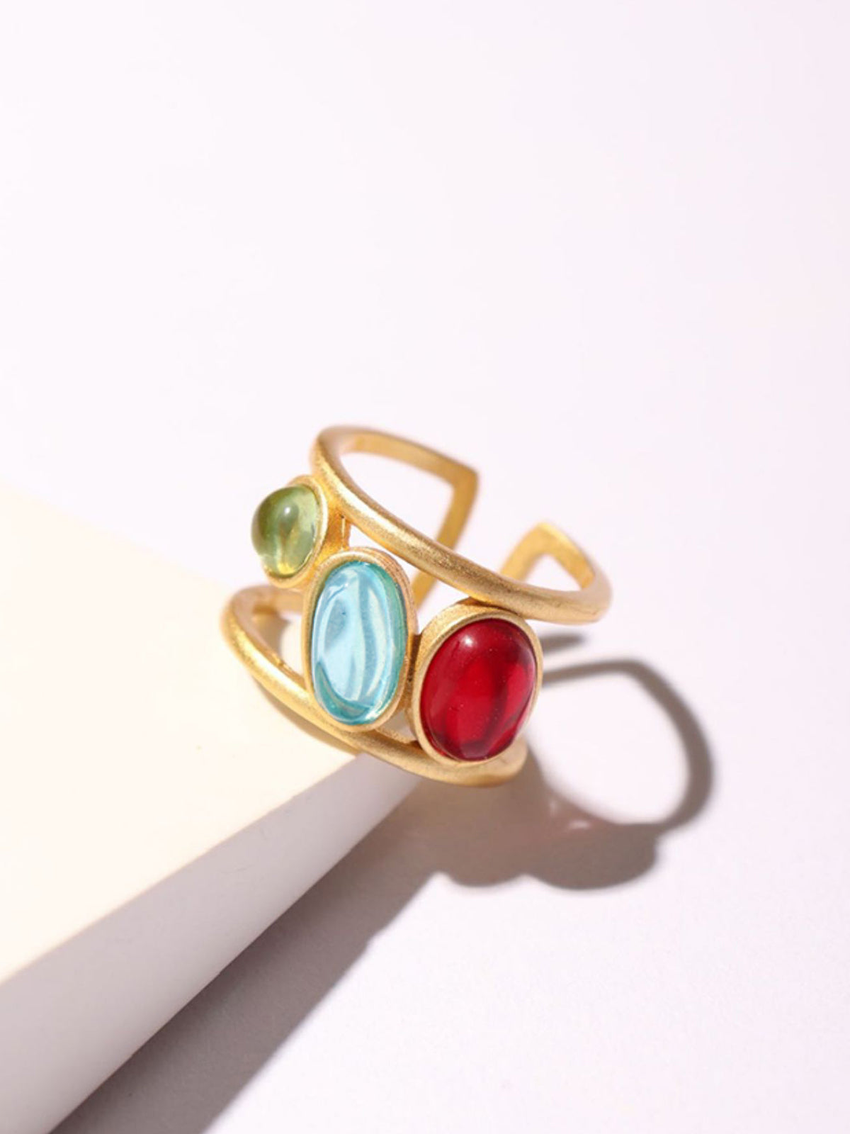 Coloured Stone Stacking Ring — Svelte Chic