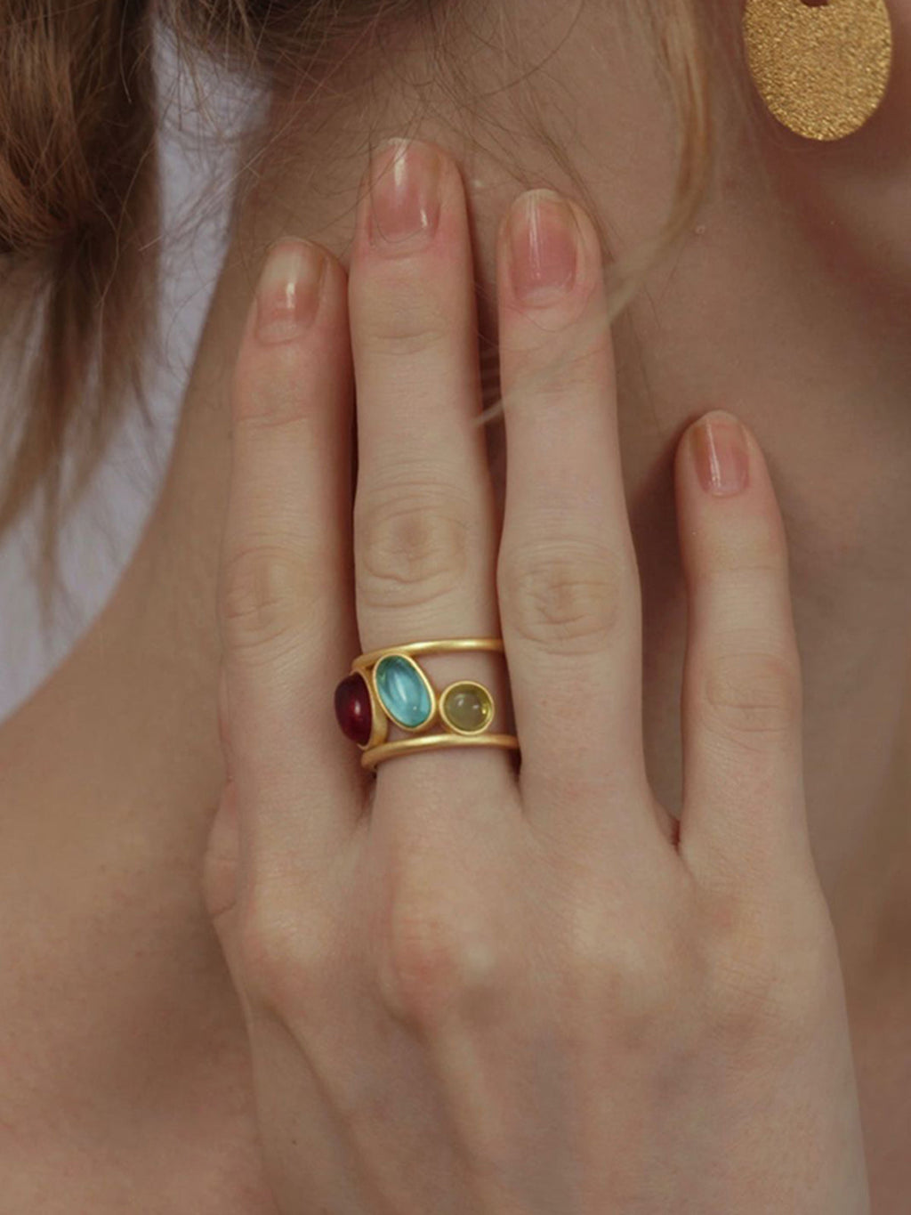 Coloured Stone Stacking Ring — Svelte Chic