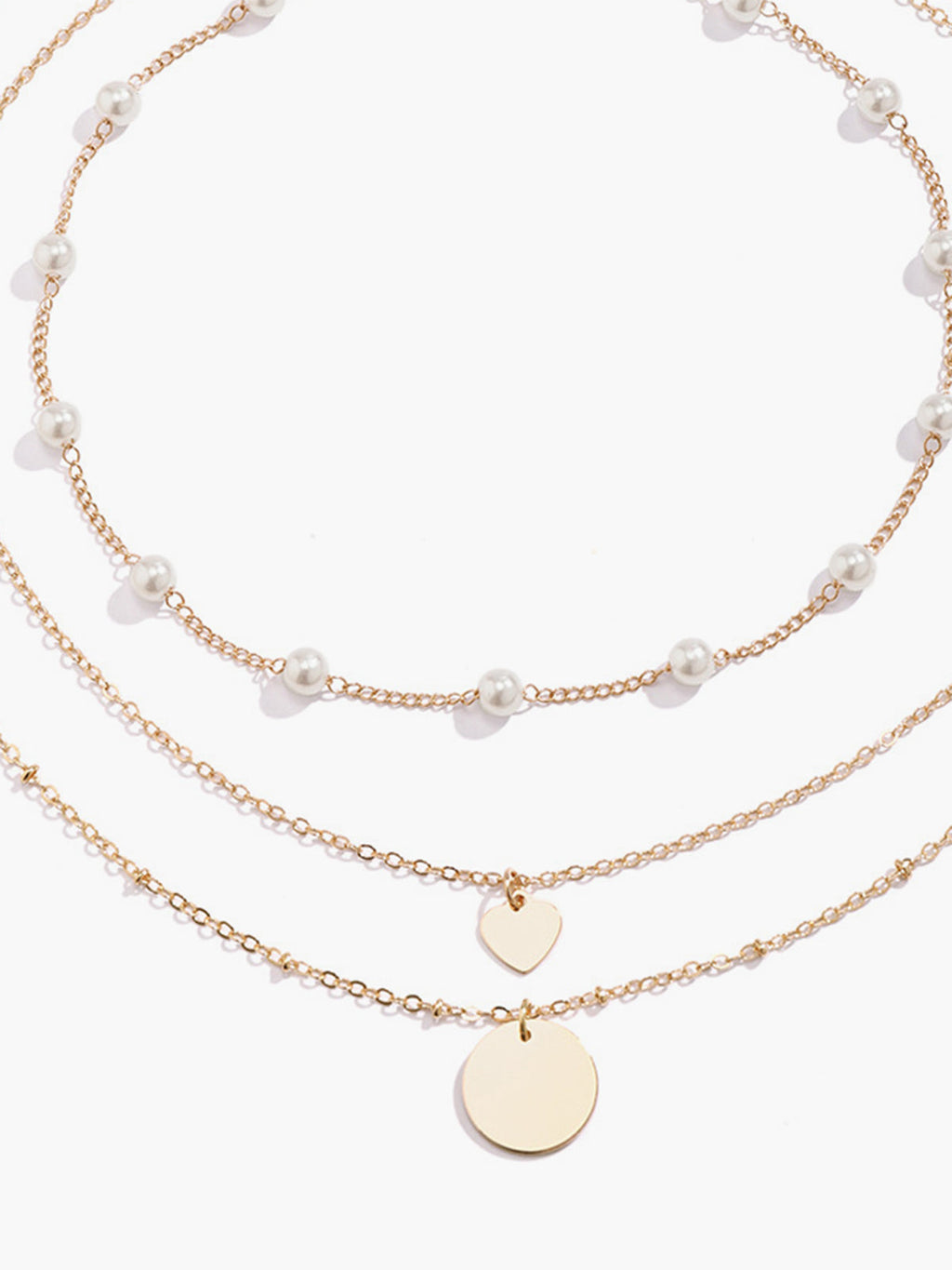 Sequin and Pearl Layering Necklace — Svelte Chic